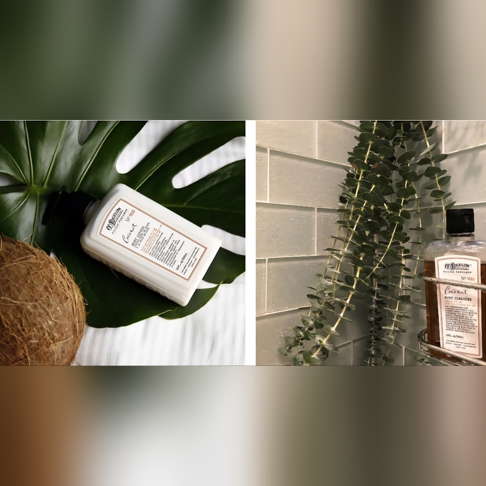 Village Perfumer - Coconut Body Care Duo - Apothecary Box, Retail $34.00 USD - Picture 5 of 14